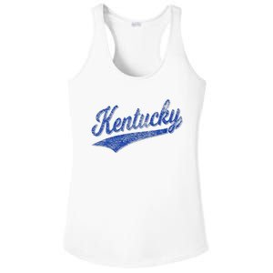 Kentucky Varsity Script Classic Sports Jersey Style Ladies PosiCharge Competitor Racerback Tank