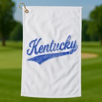 Kentucky Varsity Script Classic Sports Jersey Style Golf Towel