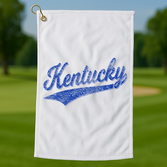 Kentucky Varsity Script Classic Sports Jersey Style Golf Towel