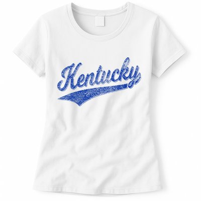 Kentucky Varsity Script Classic Sports Jersey Style Womens T-Shirt