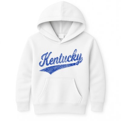 Kentucky Varsity Script Classic Sports Jersey Style Kids Hoodie