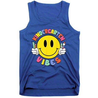 Kindergarten Vibes Teachers Kinder Crew Back To School Tank Top