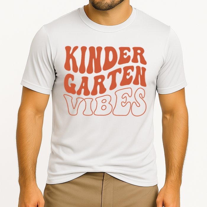 Kindergarten Vibes To School Teacher Cooling Performance Crew T-Shirt