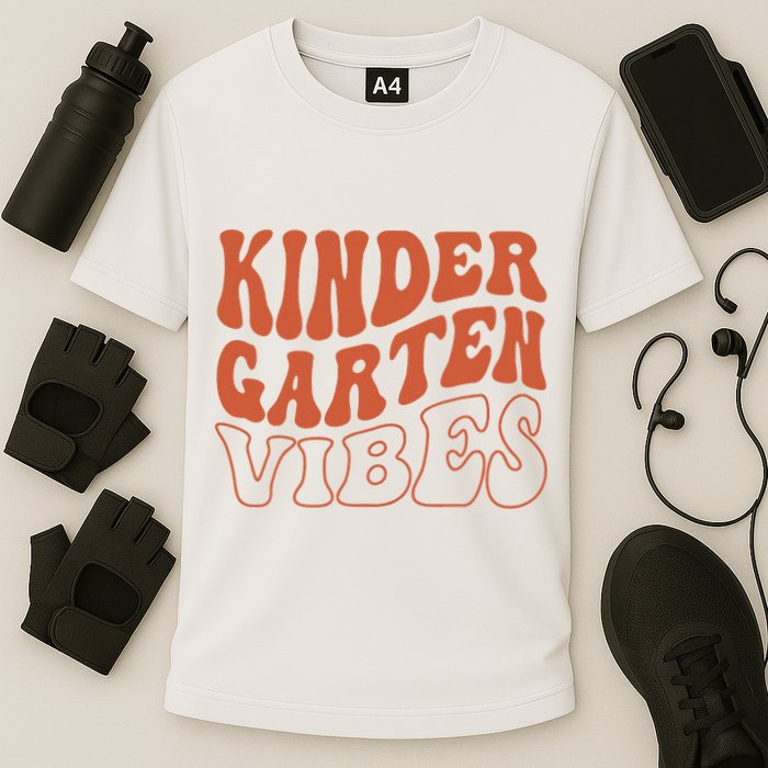 Kindergarten Vibes To School Teacher Cooling Performance Crew T-Shirt