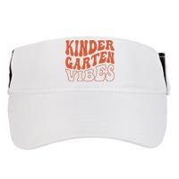 Kindergarten Vibes To School Teacher Adult Drive Performance Visor