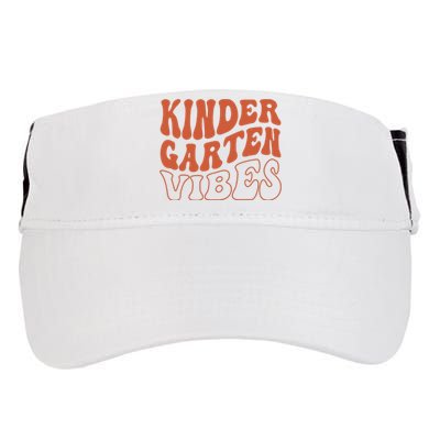 Kindergarten Vibes To School Teacher Adult Drive Performance Visor