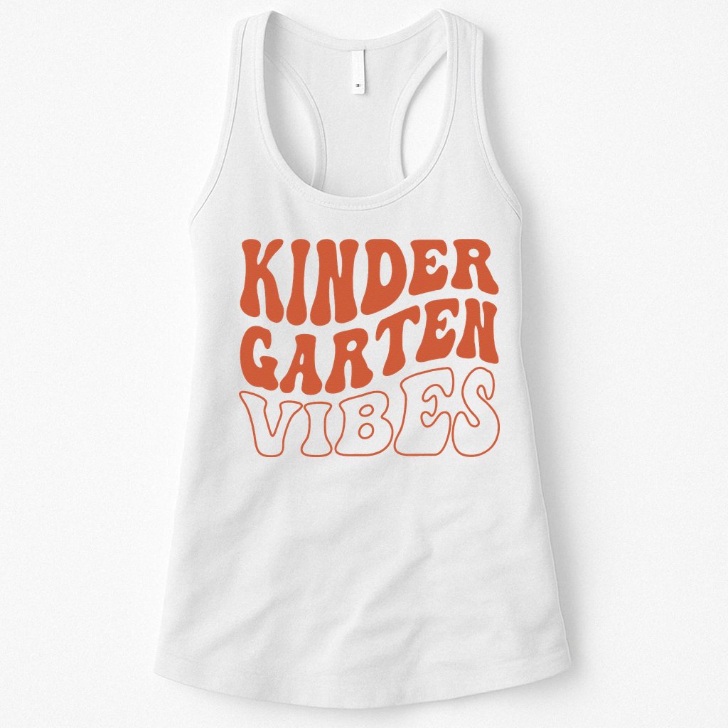 Kindergarten Vibes To School Teacher Womens Tank Top