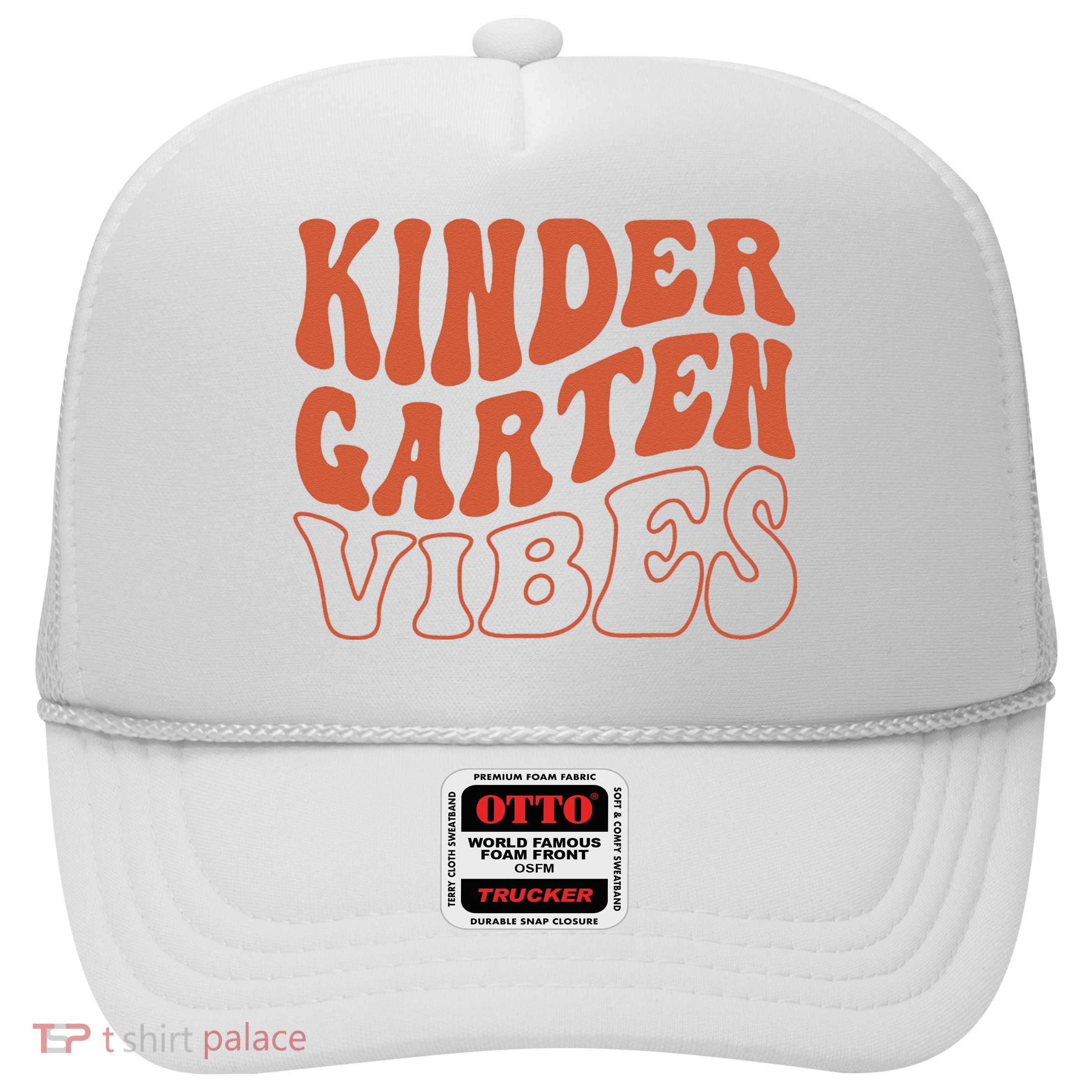 Kindergarten Vibes To School Teacher Trucker Hat