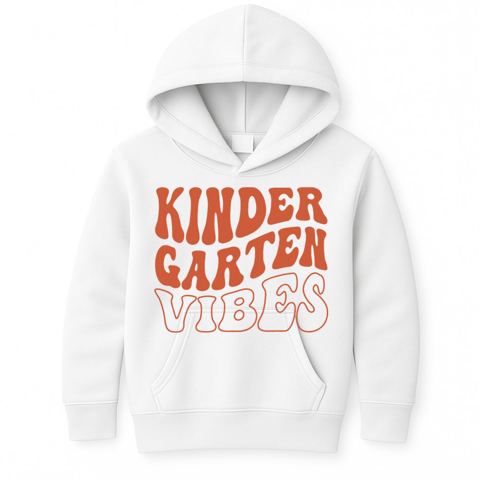 Kindergarten Vibes To School Teacher Kids Hoodie