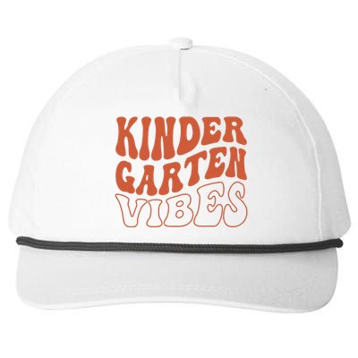 Kindergarten Vibes To School Teacher Snapback Five-Panel Rope Hat