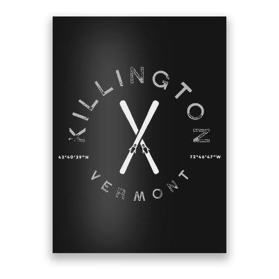 Killington Vermont Vintage Graphic Ski Poster