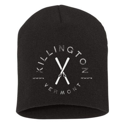 Killington Vermont Vintage Graphic Ski Short Acrylic Beanie
