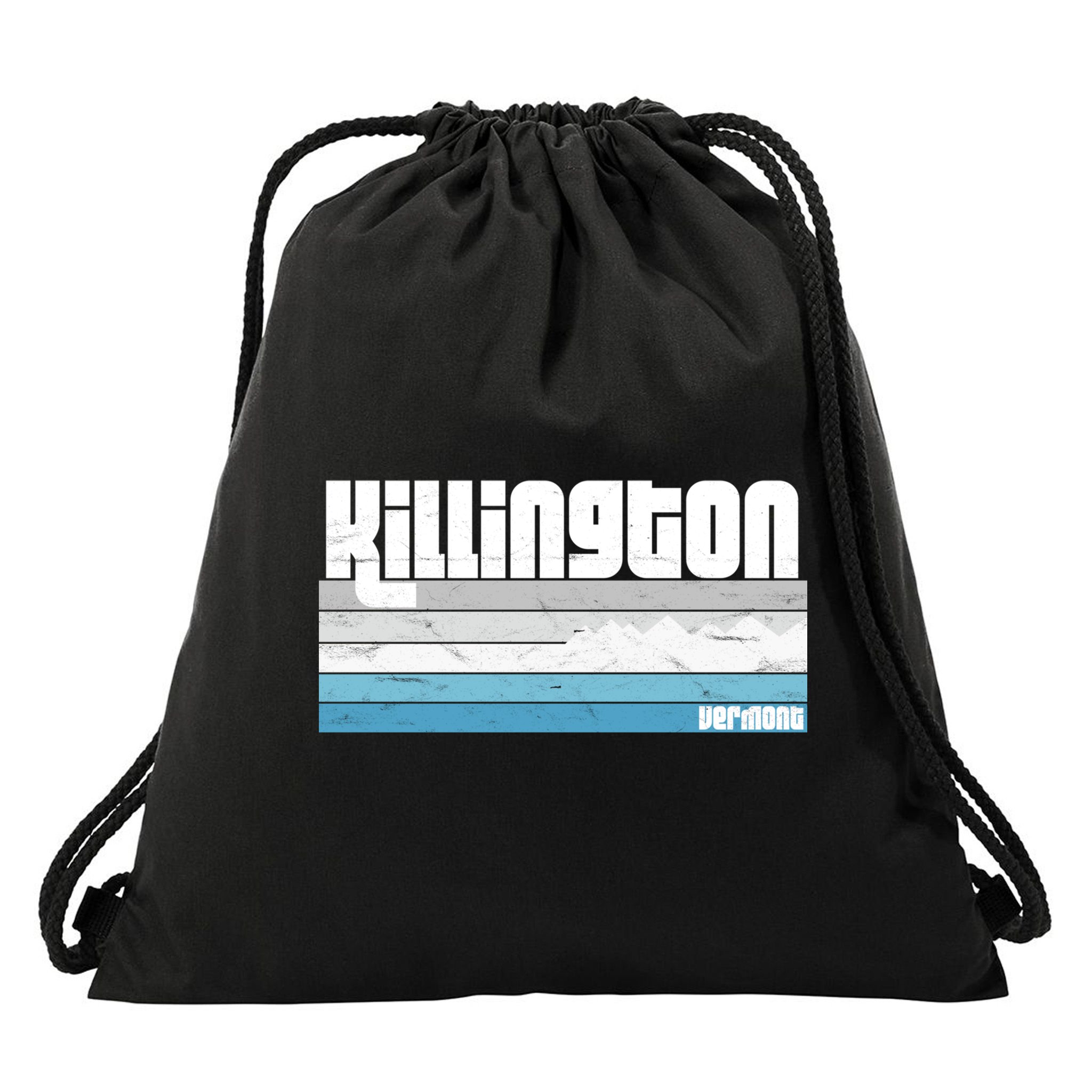 Killington Vermont Vt Retro Vacation Skiing Snowboarding Gift Drawstring Bag