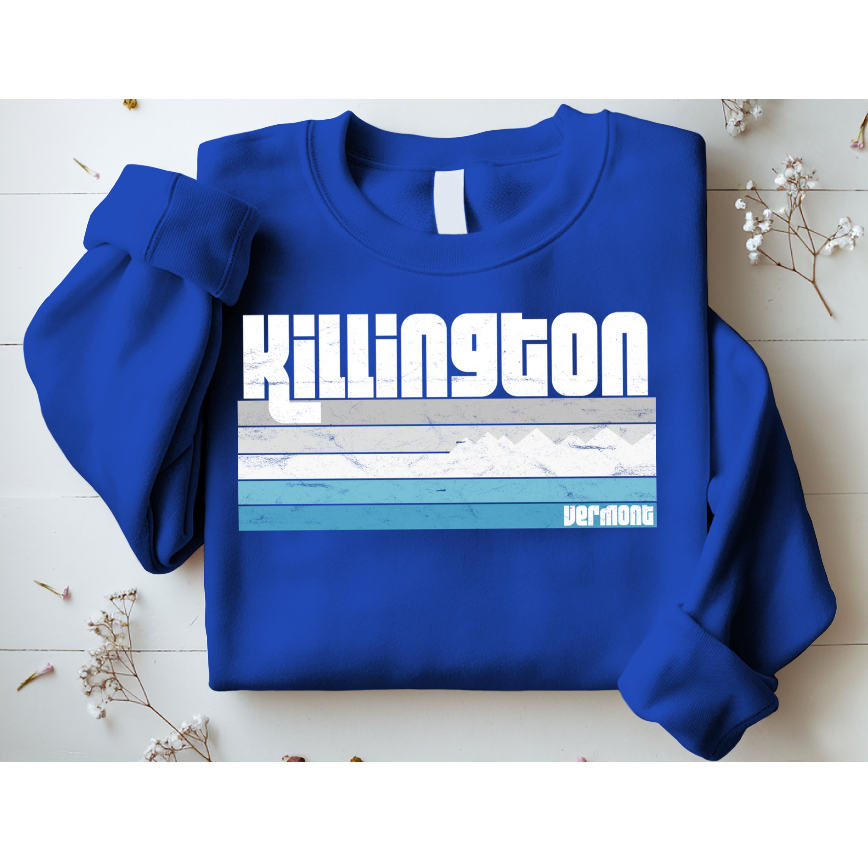 Killington Vermont Vt Retro Vacation Skiing Snowboarding Gift Sweatshirt