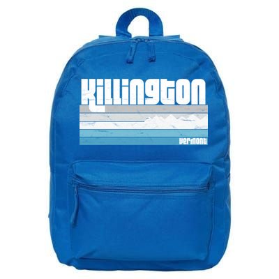 Killington Vermont Vt Retro Vacation Skiing Snowboarding Gift 16 in Basic Backpack