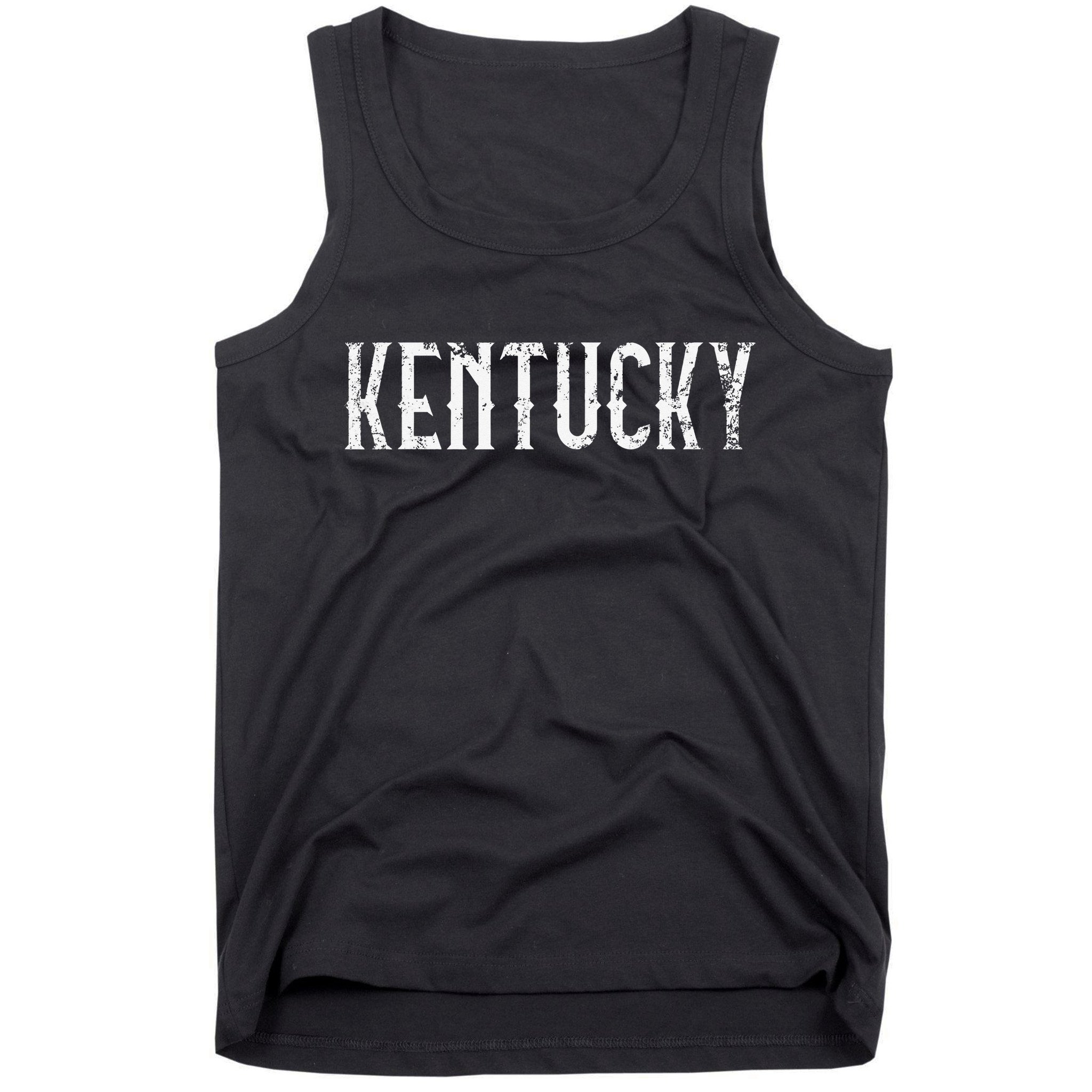 Kentucky Vintage White Script KY Apparel Tank Top