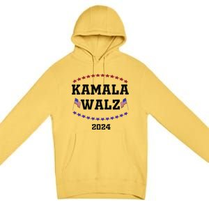 Kamala Waltz 2024Kamala Harris Tim Waltz 2024 Premium Pullover Hoodie