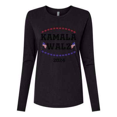 Kamala Waltz 2024Kamala Harris Tim Waltz 2024 Womens Cotton Relaxed Long Sleeve T-Shirt