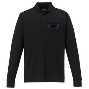 Kamala Waltz 2024Kamala Harris Tim Waltz 2024 Performance Long Sleeve Polo