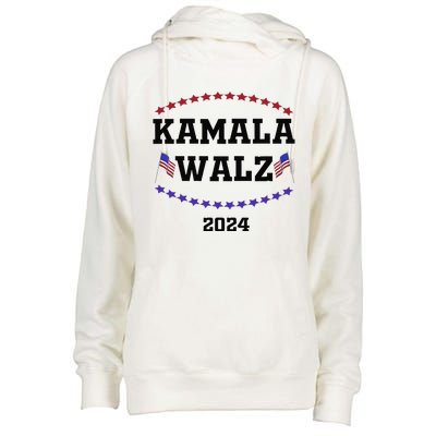 Kamala Waltz 2024Kamala Harris Tim Waltz 2024 Womens Funnel Neck Pullover Hood