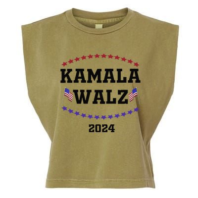 Kamala Waltz 2024Kamala Harris Tim Waltz 2024 Garment-Dyed Women's Muscle Tee