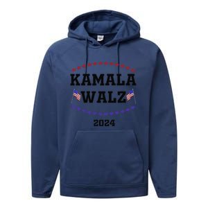 Kamala Waltz 2024Kamala Harris Tim Waltz 2024 Performance Fleece Hoodie