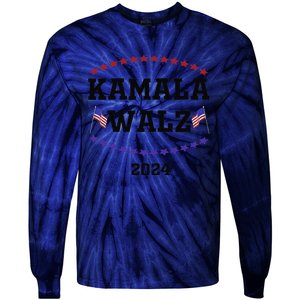 Kamala Waltz 2024Kamala Harris Tim Waltz 2024 Tie-Dye Long Sleeve Shirt