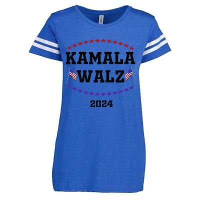 Kamala Waltz 2024Kamala Harris Tim Waltz 2024 Enza Ladies Jersey Football T-Shirt