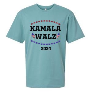 Kamala Waltz 2024Kamala Harris Tim Waltz 2024 Sueded Cloud Jersey T-Shirt