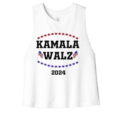 Kamala Waltz 2024Kamala Harris Tim Waltz 2024 Women's Racerback Cropped Tank