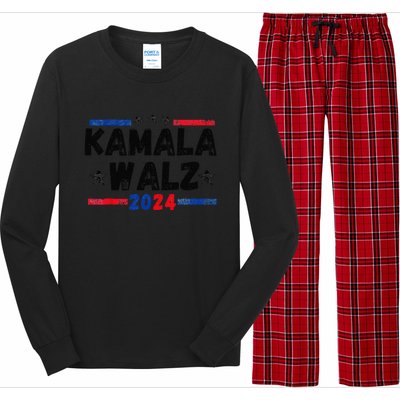 Kamala Walz 2024 For Brighter Tomorrow Long Sleeve Pajama Set