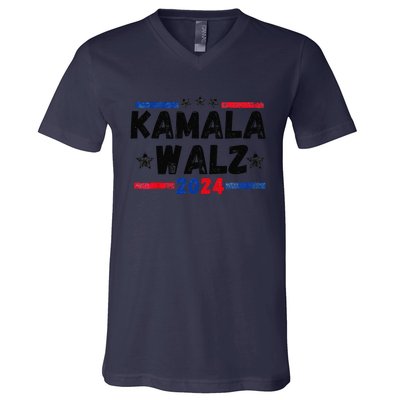 Kamala Walz 2024 For Brighter Tomorrow V-Neck T-Shirt