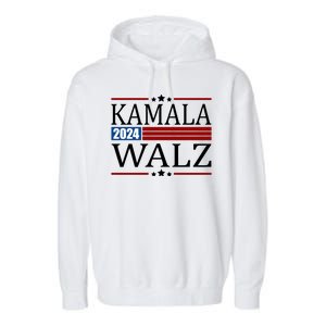 Kamala Walz 2024 Election Political Garment-Dyed Fleece Hoodie