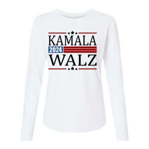 Kamala Walz 2024 Election Political Womens Cotton Relaxed Long Sleeve T-Shirt