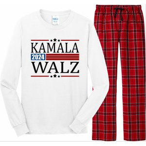 Kamala Walz 2024 Election Political Long Sleeve Pajama Set