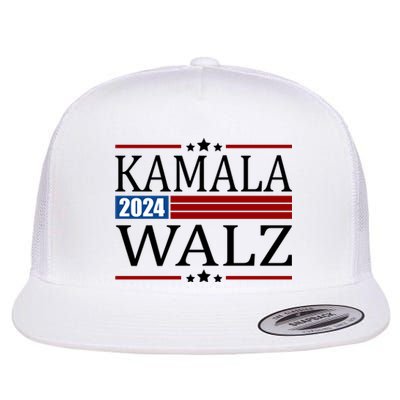 Kamala Walz 2024 Election Political Flat Bill Trucker Hat