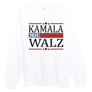 Kamala Walz 2024 Election Political Premium Crewneck Sweatshirt