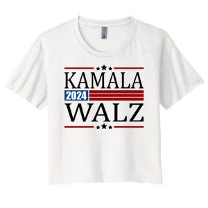 Kamala Walz 2024 Election Political Women's Crop Top Tee