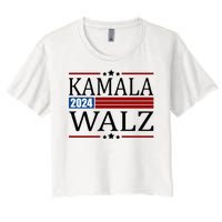 Kamala Walz 2024 Election Political Women's Crop Top Tee