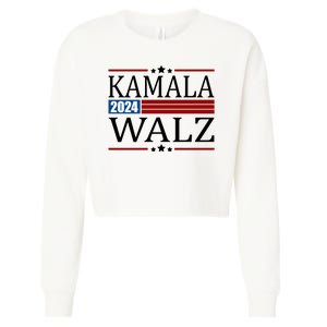 Kamala Walz 2024 Election Political Cropped Pullover Crew