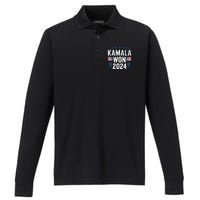 Kamala Won 2024 Election Inauguration Performance Long Sleeve Polo