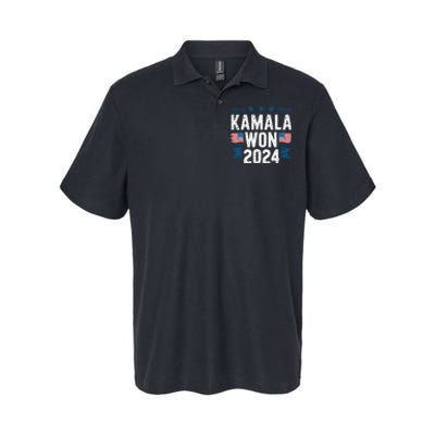 Kamala Won 2024 Election Inauguration Softstyle Adult Sport Polo