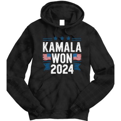 Kamala Won 2024 Election Inauguration Tie Dye Hoodie