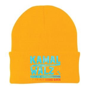 Kamala Waltz 2024 WeRe Not Going Back Harris Election Team Knit Cap Winter Beanie