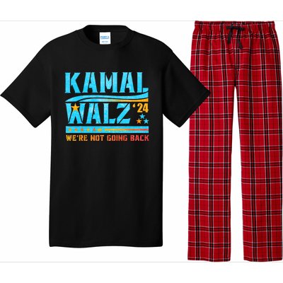 Kamala Waltz 2024 WeRe Not Going Back Harris Election Team Pajama Set