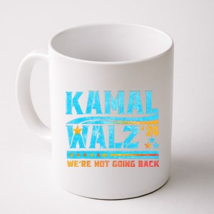 Kamala Waltz 2024 WeRe Not Going Back Harris Election Team Coffee Mug