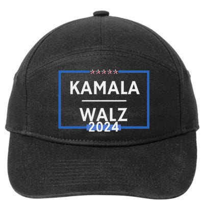 Kamala Walz 2024 Is President Election Is Vote Democratic 7-Panel Snapback Hat