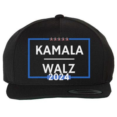 Kamala Walz 2024 Is President Election Is Vote Democratic Wool Snapback Cap