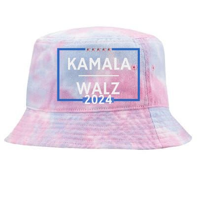 Kamala Walz 2024 Is President Election Is Vote Democratic Tie-Dyed Bucket Hat