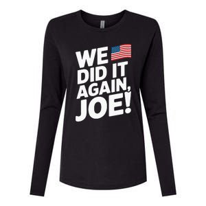 Kamala Wins 2024 We Did It Again Joe! Premium Womens Cotton Relaxed Long Sleeve T-Shirt